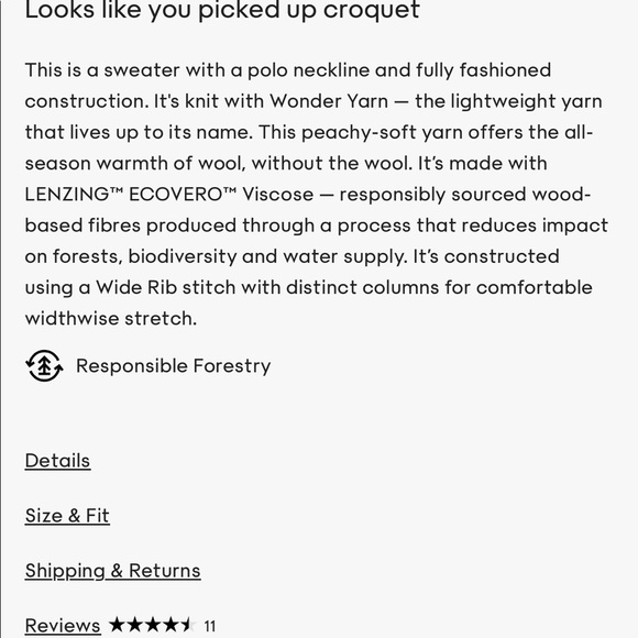 NWOT Aritzia Babaton Leyster Polo Sweater in Birch - Picture 7 of 9